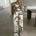 2023 Women's Fashion One Shoulder Print Temperament Commuter Casual High Waist Jumpsuit Women_maomaolike.com