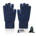Sports Gloves Skiing Cycling Motorcycle Hiking Touch Screen Gloves Men's Plus-size Glove Touch Screen Saver Warm Knit Wool_maomaolike.com