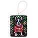 Boston Terrier Christmas Porcelain Ornament Christmas Tree Hanging Decorations For Home Christmas Holiday, Rectangle, Gift, Multicolor_maomaolike.com