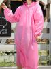 Adult Rain Jacket, Windproof And Waterproof EVA Full Body All In One Raincoat, Travel, Outdoor Cycling, Hiking, Portable Adult Women's Raincoat_maomaolike.com