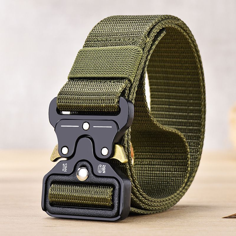 Men's Outdoor Hunting Tactical Multifunctional Combat Survival High Quality Canvas Nylon Mens Sport Belt_maomaolike.com