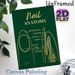 Nail Anatomy Painting Poster, Elegant Dark Green With Golden Line Art Poster, Informative Nail Structure Reference, Suitable For Nail Salons And_maomaolike.com