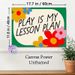 Play Is My Lesson Plan Themed Painting Poster, Vibrant Cartoon Floral Decor Poster, Cheerful Playful Learning Slogan, Suitable For Study Spaces And_maomaolike.com