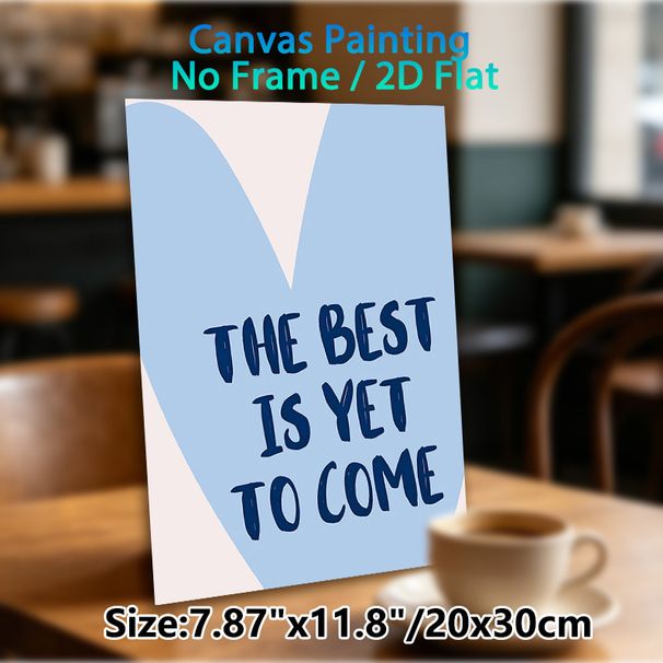 Inspirational Quote Heart Painting Poster, Soft-toned Hand-drawn Style Poster, Uplifting Motivational Message, Ideal For Bedroom And Living Room Decor_maomaolike.com
