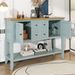 Cambridge Series Ample Storage Vintage Console Table With Four Small Drawers And Bottom Shelf For Living Rooms,Entrances And Kitchens_maomaolike.com