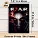 F.E.A.R. Horror Game Painting Poster, Dark Gothic Horror Style Poster, Captivating Spooky Design With Mysterious Intense-eyed Characters, Ideal For_maomaolike.com