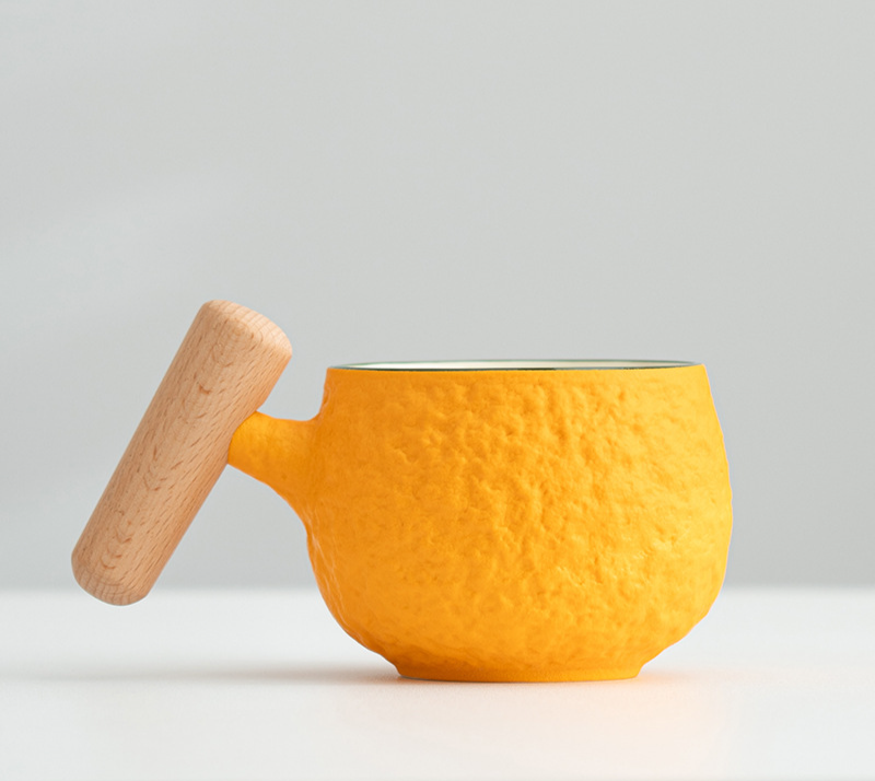 Good Luck Ugly Orange Ceramic Mug With Lid Office Gift Coffee Tea Cup Custom Logo_maomaolike.com