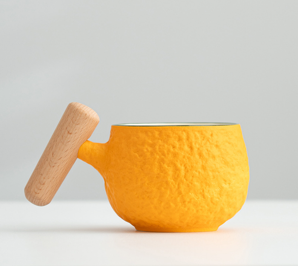 Good Luck Ugly Orange Ceramic Mug With Lid Office Gift Coffee Tea Cup Custom Logo_maomaolike.com