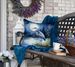 Blue Heron Under The Moonlight Throw Pillow Machine Washable, Indoor Outdoor Decorative Pillow For Couch, Bed Or Patio, 18Hx18W_maomaolike.com