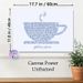 Gilmore Girls Themed Typography Painting Poster, Elegant Blue Calligraphy Coffee Cup-shaped Poster, Nostalgic Pop Culture-inspired Decor For Living_maomaolike.com