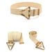HOT Adjustable Buckle Waist Women Elastic Plastic Weave Braided Belt Wholesale_maomaolike.com