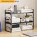 Adjustable Height Two-Tier Desk Three-Tier Storage Rack Desktop Simple Bookshelf Organizer_maomaolike.com