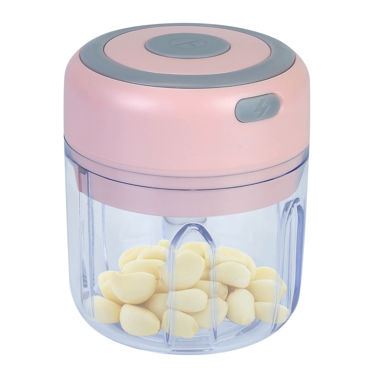 Mini Electric Garlic Chopper 8.45OZ Cordless Garlic Mincer Food Chopper Rechargeable Food Blender Chili Nut Onion Pepper Meat Ginger Food_maomaolike.com