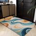 Living Room Rug,Large Rug,Oversized, Gold Leaves Design,Bedroom Rug,Soft And Thick, Machine Washable, Thickened Rug, Bedside Rug,Decorative Indoor Rug_maomaolike.com