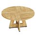 Round Dining Table For 4, 47" Wooden Kitchen Table Farmhouse Dinner Table_maomaolike.com