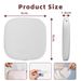 3 Color Light Mini Travel Mirror, RechargeableLED Foldable Handbag Mirror, Double Sided Magnifying Compact Beauty Mirror For Bedroom Outdoor Dressing
_maomaolike.com