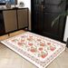 Living Room Rug Large Size Gorgeous Gold Frame Design Bedroom Rug Plush Thickened Machine Washable Thickened Underlay Interior Decorative Rug_maomaolike.com