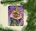 Pomeranian King Of Mardi Gras Porcelain Ornament Christmas Tree Hanging Decorations For Home Christmas Holiday, Rectangle, Gift, Multicolor_maomaolike.com