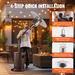 VEVOR Propane Patio Heater 50000BTU Tall Hammered W/Round Table Outdoor Bronze_maomaolike.com