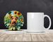 Irish Terrier In Sunflowers Large Sandstone Coasters Pack Of 4 Absorbent Round Coasters Decor Gifts For Men Or Women, 4 In, Multicolor_maomaolike.com