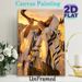 Shofar Ritual Themed Painting Poster, Warm Golden-hued Realistic Oil-style Poster, Evokes Solemn Spiritual Ambiance, Suitable For Home And Prayer_maomaolike.com