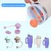 cup cover straw cap travel cup silicone straw cover leak-proof plug silicone anti-overflow plug_maomaolike.com