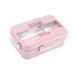 Split Microwaveable Oven Lunch Box With Stainless Steel Tableware_maomaolike.com
