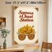 Samosa & Chaat Themed Painting Poster, Vibrant Vintage Indian Culinary Art Poster, Authentic Eye-catching Snack Design, Ideal For Restaurant, Kitchen_maomaolike.com
