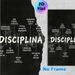 Spanish Discipline Themed Painting Poster, Monochrome Ink-style Typographic Poster, Inspirational Self-discipline Guidelines, Ideal For Home Office_maomaolike.com