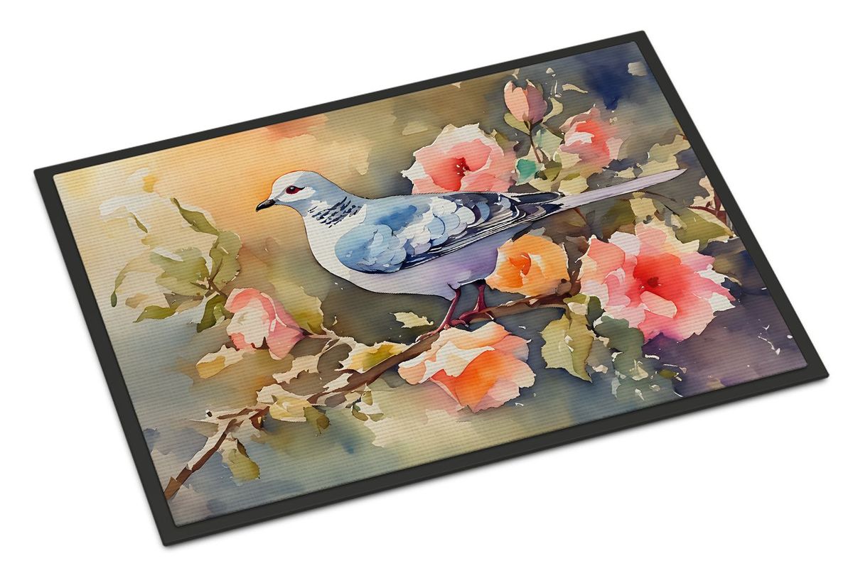 Dove Doormat Front Door Mat Indoor Outdoor Rugs For Entryway, Non Slip Washable Low Pile, 24H X 36W_maomaolike.com