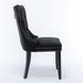 Nikki Collection Modern Tufted Velvet Dining Chairs With Solid Wood Legs And Nailhead Trim, Set Of 2, Black_maomaolike.com