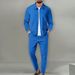 Men's Clothing 2025 New Autumn Style Youth Waffle Zipper Pocket Lapel Slim Cardigan Men's Jacket Suit_maomaolike.com