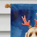 Otterhound Christmas Reindeer House Flag Large Porch Sleeve Pole Decorative Outside Yard Banner Artwork Wall Hanging, Polyester, House Size, Multicolor_maomaolike.com