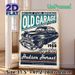 Vintage Hudson Hornet Old Garage Painting Poster, Retro Distressed-style Poster, Classic Black 1950s Car With Nostalgic Text, Brings Timeless_maomaolike.com
