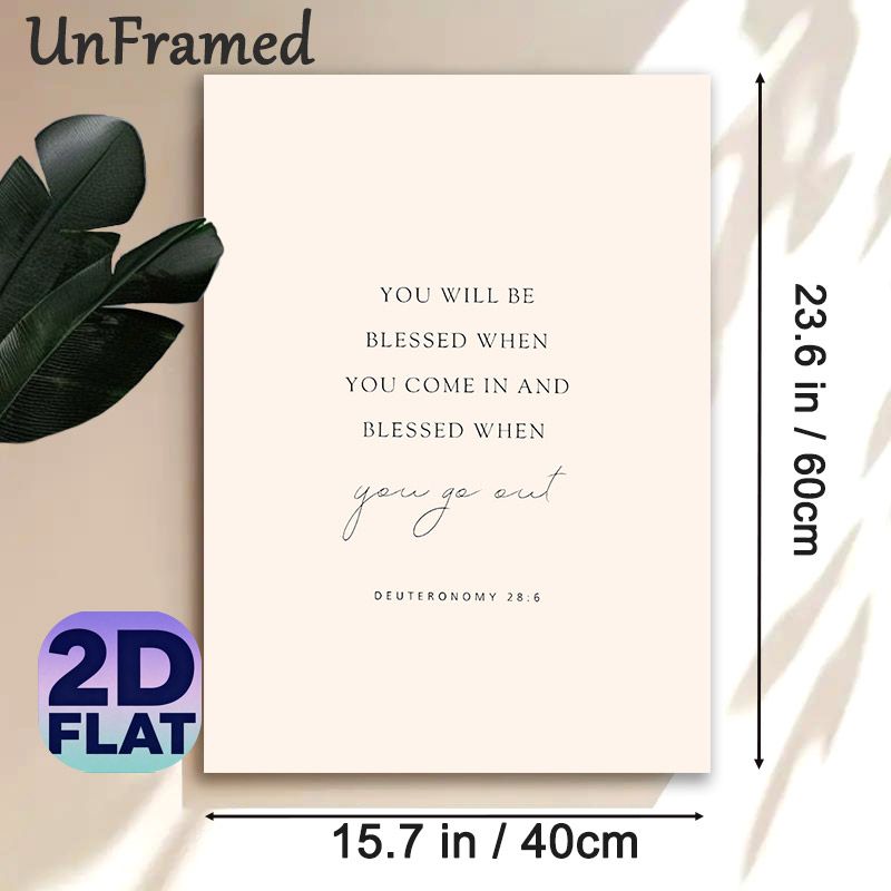 Bible Verse Painting Poster, Soft-toned Minimalist Typographic Poster, Inspirational Spiritual Decor Idea For Home, Living Room, Bedroom_maomaolike.com