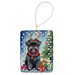 Affenpinscher Christmas Reindeer Porcelain Ornament Christmas Tree Hanging Decorations For Home Christmas Holiday, Rectangle, Gift, Multicolor_maomaolike.com