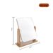 Desktop Simple Tabletop Single-Sided 360-Degree Rotating High-Definition Large Wooden Makeup Mirror_maomaolike.com