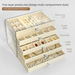 Luxury Jewelry Storage Box Desktop Ring Necklace Earring Organizer Accessories_maomaolike.com