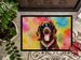 Chocolate Labrador Hippie Dawg Doormat Front Door Mat Indoor Outdoor Rugs For Entryway, Non Slip Washable Low Pile, 24H X 36W_maomaolike.com