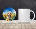 Goldendoodle In Sunflowers Large Sandstone Coasters Pack Of 4 Absorbent Round Coasters Decor Gifts For Men Or Women, 4 In, Multicolor_maomaolike.com