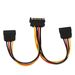 15 Pin Y Splitter Cable Adapter Male To Female Converter Cord For Hard Drive_maomaolike.com