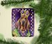 Bloodhound King Of Mardi Gras Porcelain Ornament Christmas Tree Hanging Decorations For Home Christmas Holiday, Rectangle, Gift, Multicolor_maomaolike.com