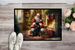 Labrador Retriever And Santa Claus Doormat Front Door Mat Indoor Outdoor Rugs For Entryway, Non Slip Washable Low Pile, 24H X 36W_maomaolike.com