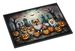 Pomeranian Spooky Halloween Doormat Front Door Mat Indoor Outdoor Rugs For Entryway, Non Slip Washable Low Pile, 24H X 36W_maomaolike.com