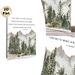 Bible Verse Mountain Forest Painting Poster, Gentle Watercolor Woodland & Mountain Scene With Scripture Poster, Inspirational Faith-based Decor_maomaolike.com