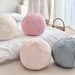 Rabbit Fur Malteser Round Pillow Homestay Decoration Sofa Pillow Bedroom Chair Cushion Waist Pillow_maomaolike.com