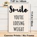 Weight Loss Motivational Painting Poster, Minimalist Black & White Typography Poster, Uplifting Quote To Encourage Progress, Ideal For Gym, Home Wall_maomaolike.com
