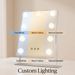 Hollywood Vanity Mirror With 9 LED Bulbs, 3 Light Modes, Touch Control, 360° Rotatable Lighted Makeup Mirror For Bedroom Dressing Table _maomaolike.com