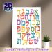Alphabet Themed Painting Poster, Vibrant Colorful Stylized Letter Poster, Eye-catching Decorative Piece Ideal For Home And Study Spaces_maomaolike.com