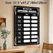 Opening Hours Painting Poster, Vintage Black-and-White Ornate Framed Poster, Clear Template For Marking Business Open & Close Times, Ideal For Retail_maomaolike.com